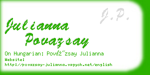 julianna povazsay business card